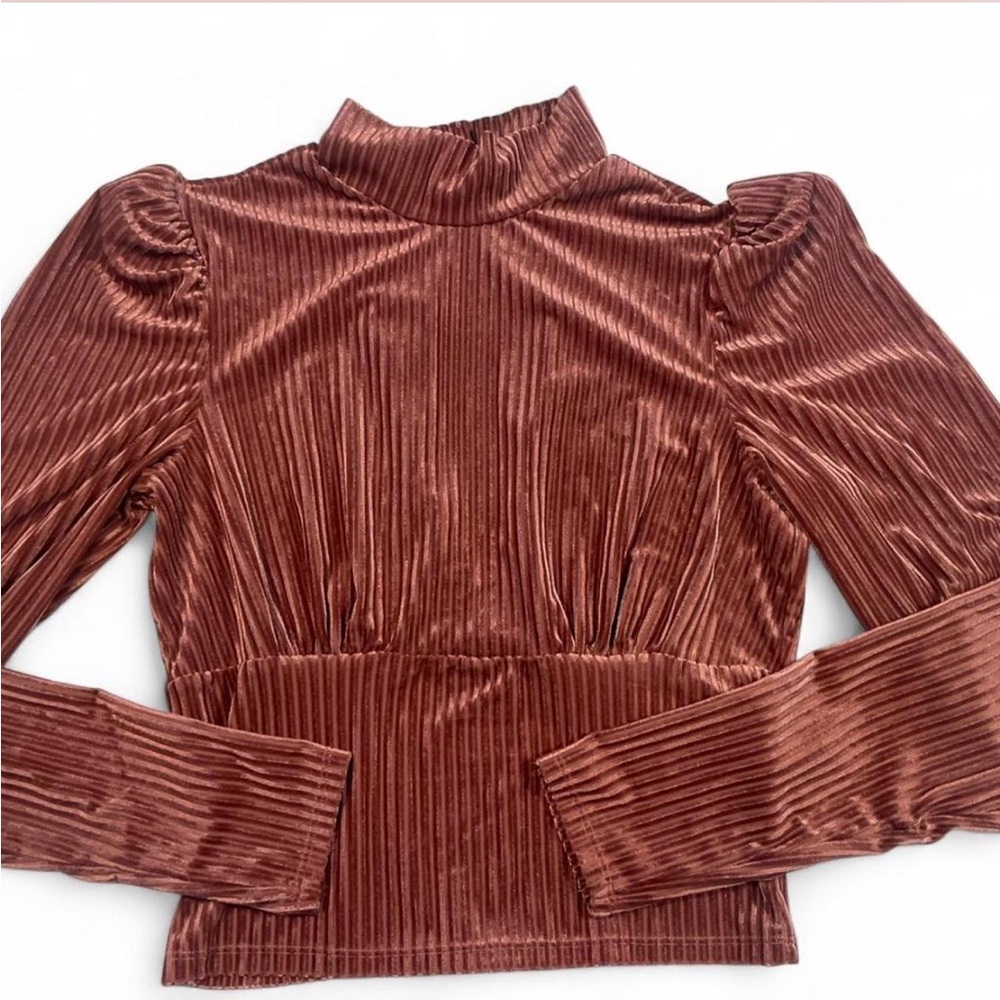 Elegant Mauve Ribbed Long Sleeve Dress